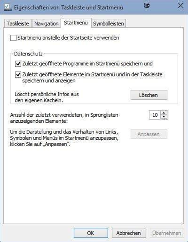 Disable the (New) Start Menu