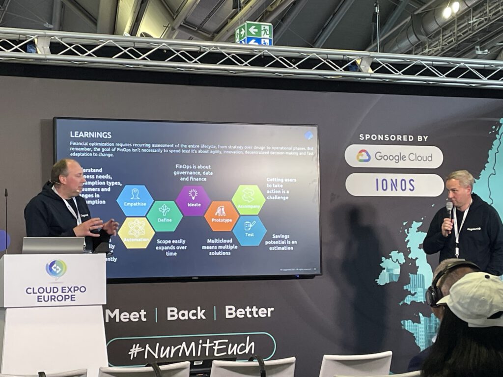 On Stage in Cloud Expo Europe