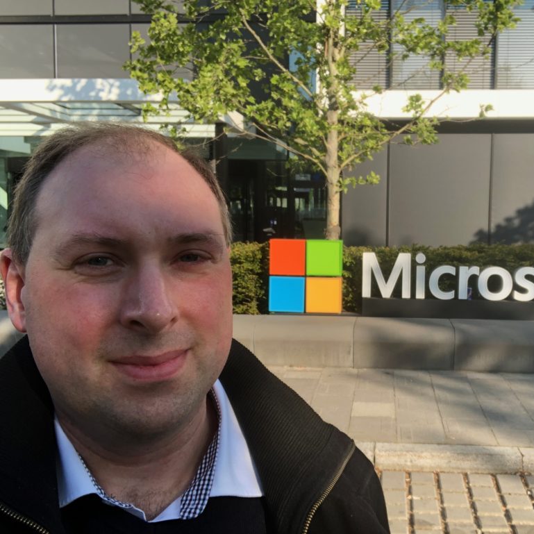 Me at Microsoft HQ Germany in Munich