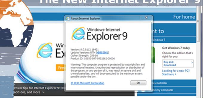 The new Internet Explorer 9