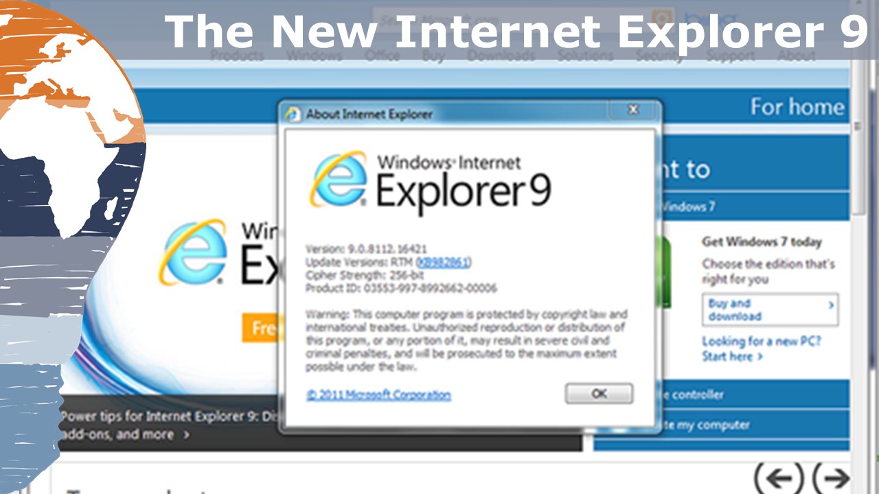 The new Internet Explorer 9