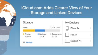 iCloud.com Adds Clearer View of Your Storage and Linked Devices