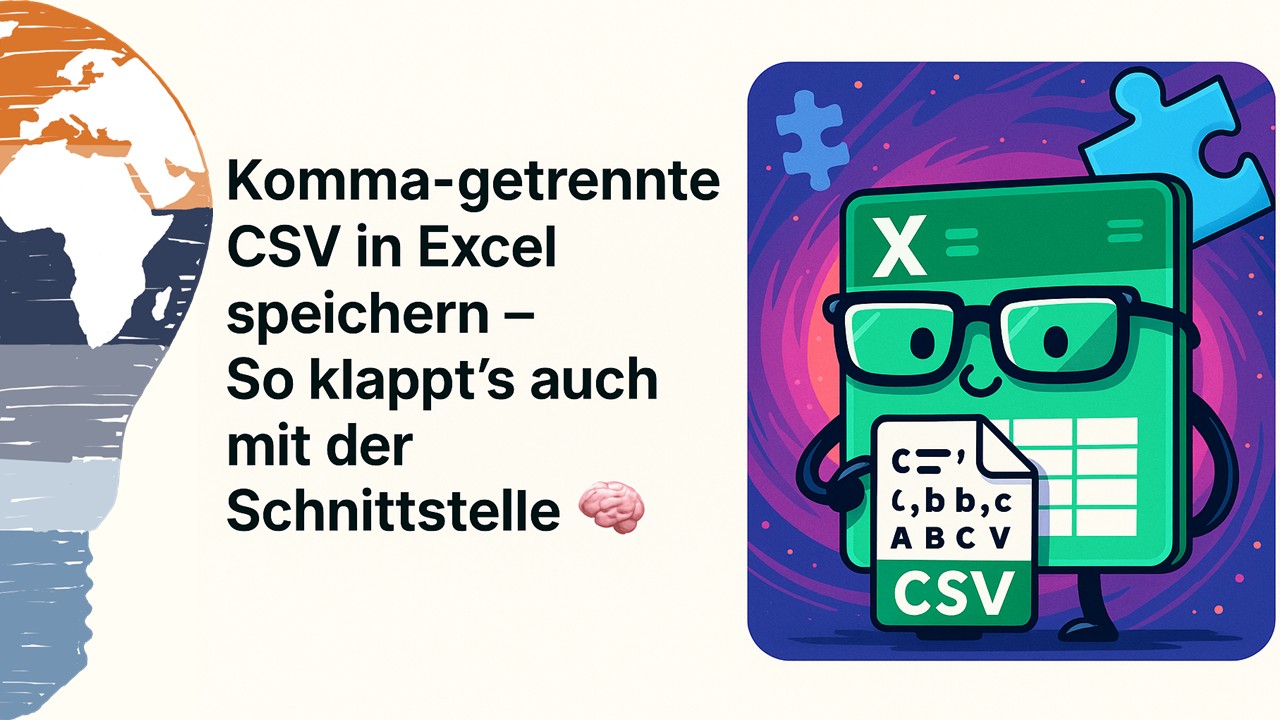Kommagetrennte CSV in Excel speichern